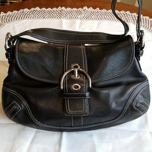 Coach Leather Flap shoulder bag